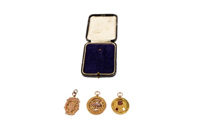 Lot 281 - Two East Tyne League Champion 1st Division winners medals and a fob