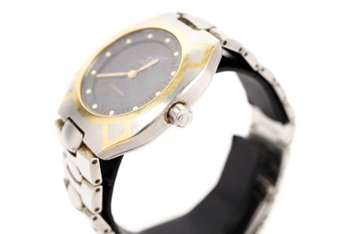 Lot 1045 - Omega Seamaster Polaris: a bi-coloured stainless steel and gold cased wristwatch
