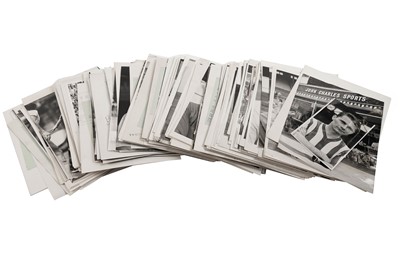 Lot 1341 - Press Association football player black and white photographs