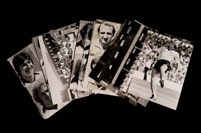 Lot 1342 - Press Association Derby County football player squad composite black and white photographs
