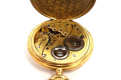 Lot 547 - Longines: an 18ct yellow gold pocket watch