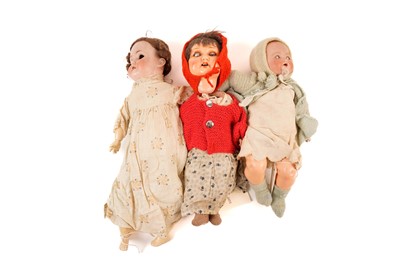 Lot 232 - Two German Armand Marseille bisque headed doll; and one other German doll