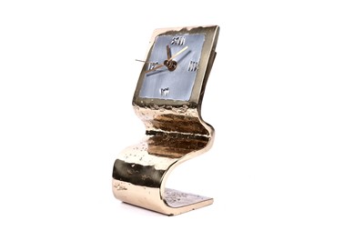 Lot 189 - David Marshall: a bi-metal clock