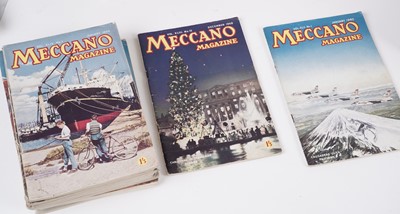 Lot 29 - ﻿A collection of Meccano, and an almost complete run of Meccano Magazine
