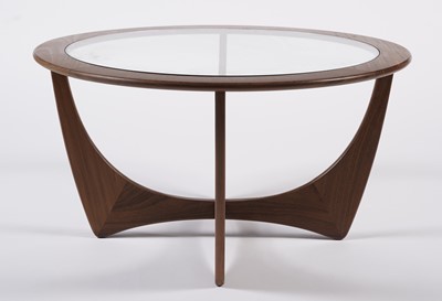 Lot 804 - A G-Plan teak circular ‘Astro’ glass topped coffee table
