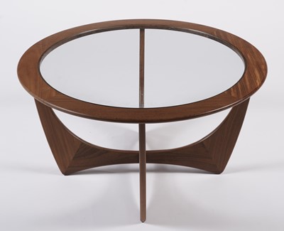 Lot 804 - A G-Plan teak circular ‘Astro’ glass topped coffee table