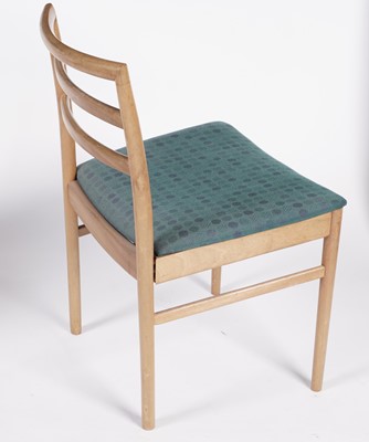 Lot 807 - A mid-20th Century Beithcraft Ltd drop leaf dining table; and chairs