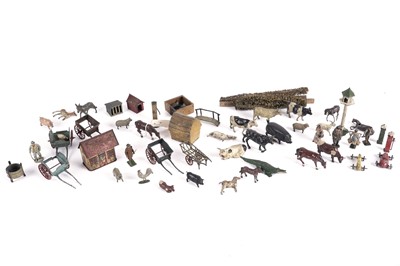 Lot 277 - A collection of Britains Ltd, J. Hill & Co., lead farm models;  and others