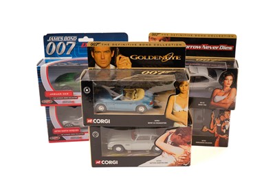 Lot 102 - Six boxed Corgi diecast James Bond vehicles; and a collection of boxed diecast vehicles