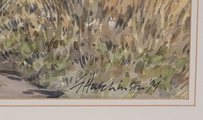 Lot 63 - George Hutchinson - Woodland with Stone Bridge | watercolour