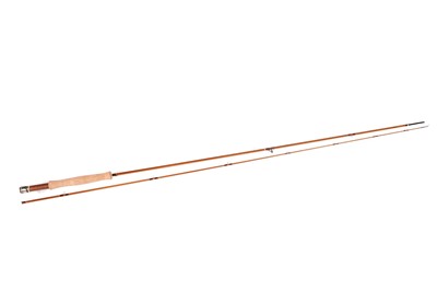 Lot 901 - A Daiwa Hexagon Whisker two-piece wood-effect carbon fishing rod