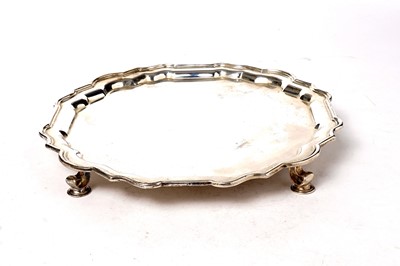 Lot 1343 - A George V silver salver