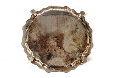 Lot 1343 - A George V silver salver