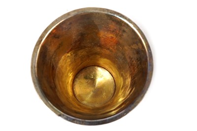 Lot 1418 - A 18th Century Swedish silver parcel-gilt beaker