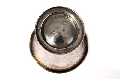 Lot 1418 - A 18th Century Swedish silver parcel-gilt beaker