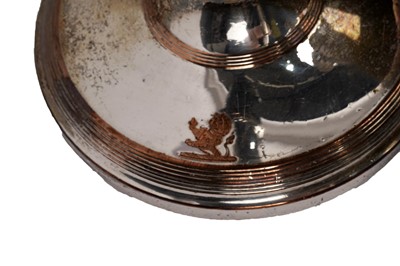 Lot 1384 - A pair of middle period Old Sheffield plated candlesticks; and other items