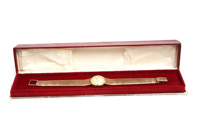 Lot 1013 - Omega: a lady's 9ct yellow gold cased cocktail watch