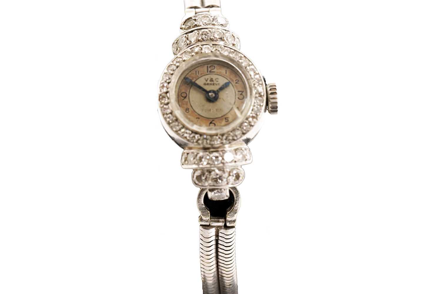 Lot 1055 - Vacheron & Constantin: a diamond cocktail watch