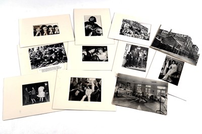 Lot 1403 - Press Association black and white photographs of television actors and actresses