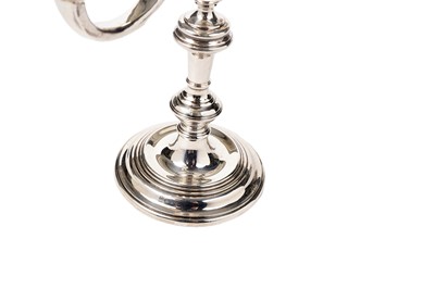 Lot 1359 - An Elizabeth II silver twilight candelabrum