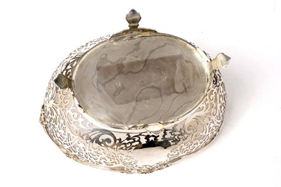 Lot 1360 - A George V silver pierced dish