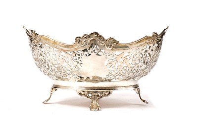 Lot 1360 - A George V silver pierced dish