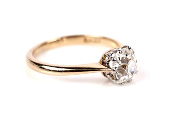 Lot 1108 - A single stone diamond ring