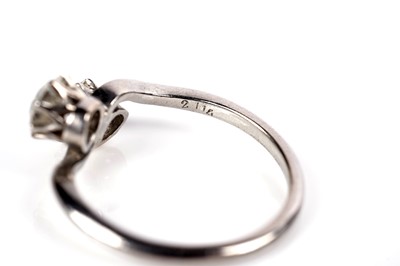 Lot 1109 - A two stone diamond ring