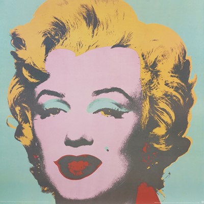 Lot 334 - After Andy Warhol - Marilyn | screen print on canvas (1993)
