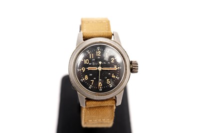 Lot 1031 - Bulova: a U.S. Military issue stainless steel cased wristwatch