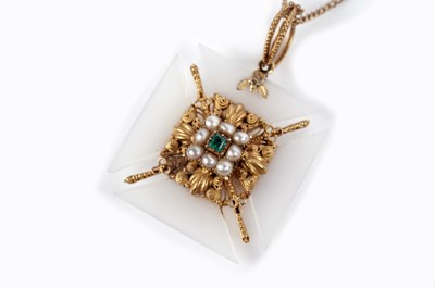 Lot 1118 - A fine 19th Century cross pattern pendant