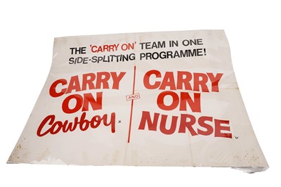 Lot 295 - A Carry On double billing poster