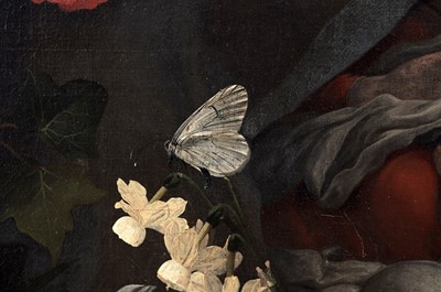 Lot Jan Philips van Thielen - Festoons of Flowers Surround a Vision of the Holy Family | oil