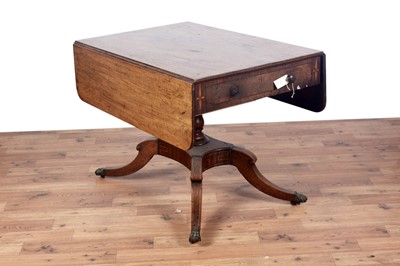 Lot 52 - A George III inlaid mahogany Pembroke table