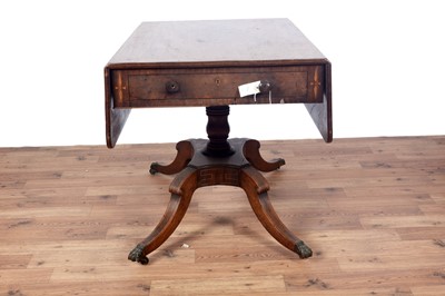 Lot 52 - A George III inlaid mahogany Pembroke table