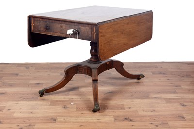 Lot 52 - A George III inlaid mahogany Pembroke table