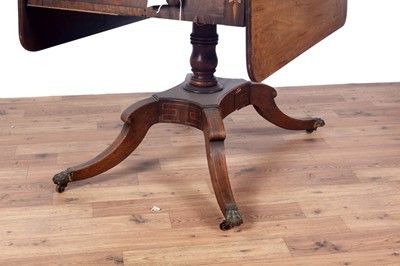 Lot 52 - A George III inlaid mahogany Pembroke table