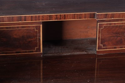 Lot 58 - A Regency Scottish mahogany and boxwood strung stage back sideboard