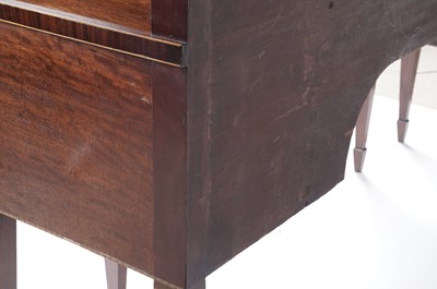 Lot 58 - A Regency Scottish mahogany and boxwood strung stage back sideboard