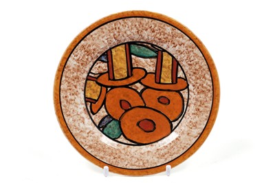 Lot 643 - A Clarice Cliff Bizarre ‘Café au Lait Bobbins’ pattern plate
