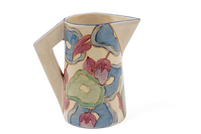 Lot 387 - A Clarice Cliff Bizarre ‘Blue Chintz’ pattern jug