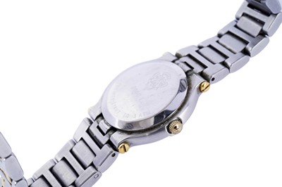 Lot 574 - Gucci: a lady's steel and gilt metal cased wristwatch