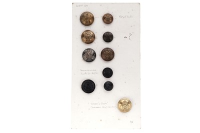 Lot 258 - Scottish Regiment buttons; and other buttons and badges