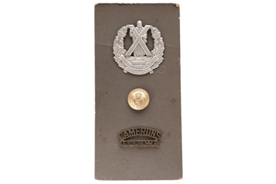 Lot 259 - The Cameron Highlanders of Ottawa button and badge; and others