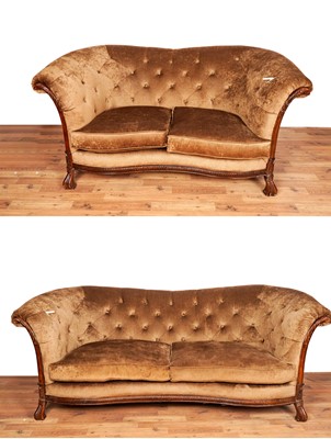 Lot 58 - Two Chesterfield style sofas