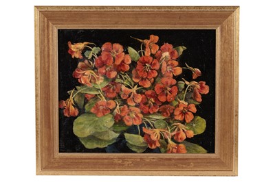 Lot 1685 - Joseph Dixon Clark - Nasturtiums | oil