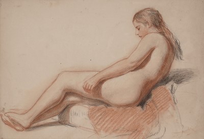 Lot 20 - 20th Century British School - Nine female nude studies | pastel drawings