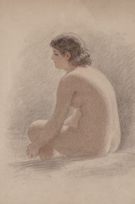 Lot 20 - 20th Century British School - Nine female nude studies | pastel drawings