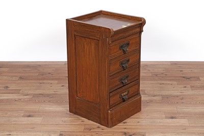 Lot 5 - A Shannon style oak filing cabinet; and other items
