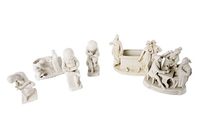Lot 415 - A Katzhutte Blanc de Chine figure; and other similar figures